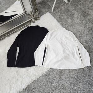 Mockneck Ribbed Long Sleeve Tops. Size 4XL. New without tags.